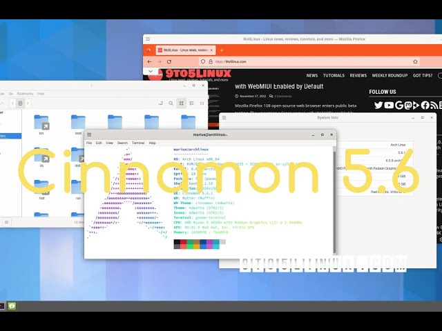 First Look: Cinnamon 5.6 Desktop Environment