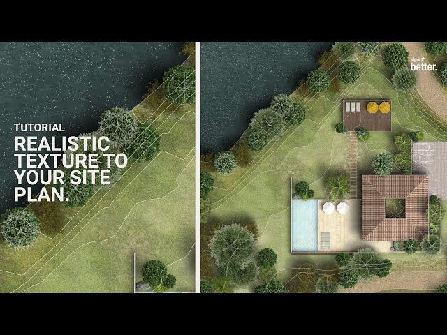 How to turn normal textures into realistic ones for your site plans!