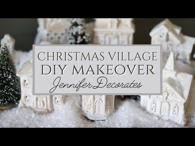 How To Make A Christmas Village DIY Makeover | Christmas Decorations