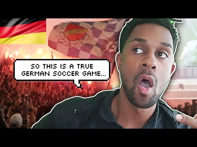 AMERICAN REACTS TO My FIRST GERMAN SOCCER GAME!! *INSANE* (with @itsConnerSully)