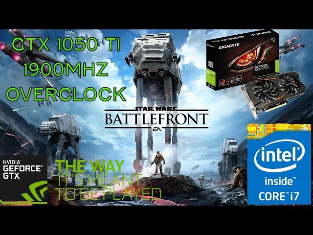 GTX 1050 Ti + i7-5820k - Star Wars Battlefront Gameplay Ultra 1080p
