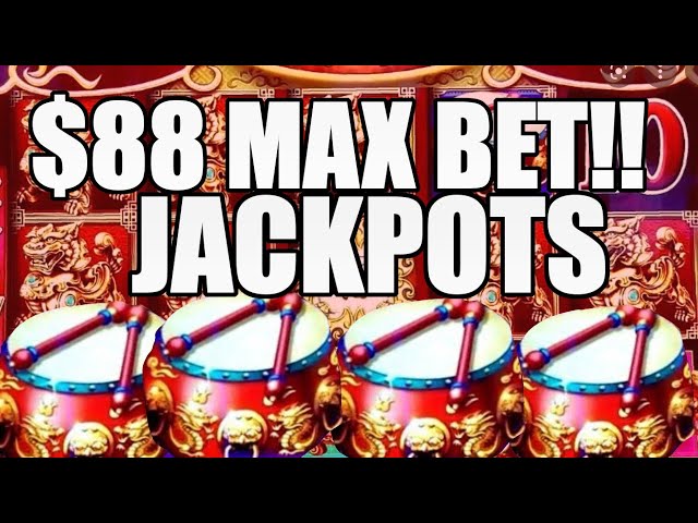 I TOOK THE BIGGEST RISK AND CHOSE MYSTERY ON A $88/BET BONUS! 2 JACKPOTS ON DANCING DRUMS!!