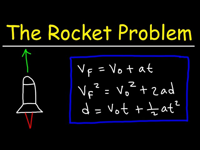 2 Stage Rocket Problem - Kinematics and Projectile Motion | Physics