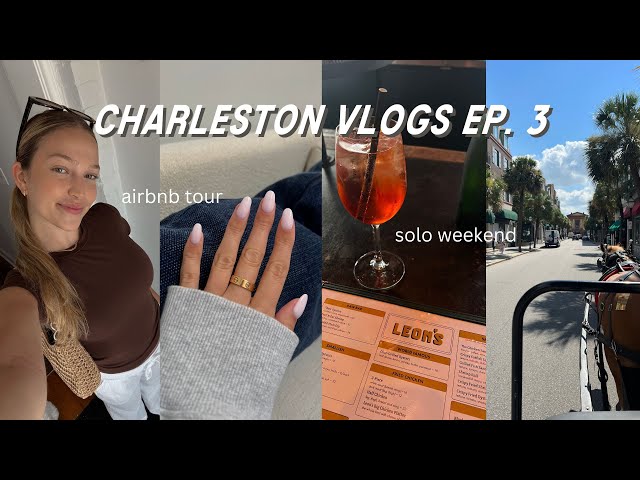 charleston vlogs ep. 3: solo activities, airbnb tour, beach days | maddie cidlik