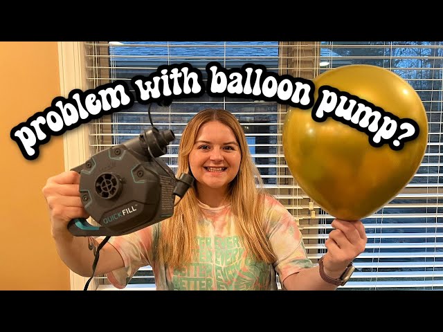How to Blow Up Balloons with an Intex Electric Air Pump - Inflating Problem Solved! Balloon Arch Tip