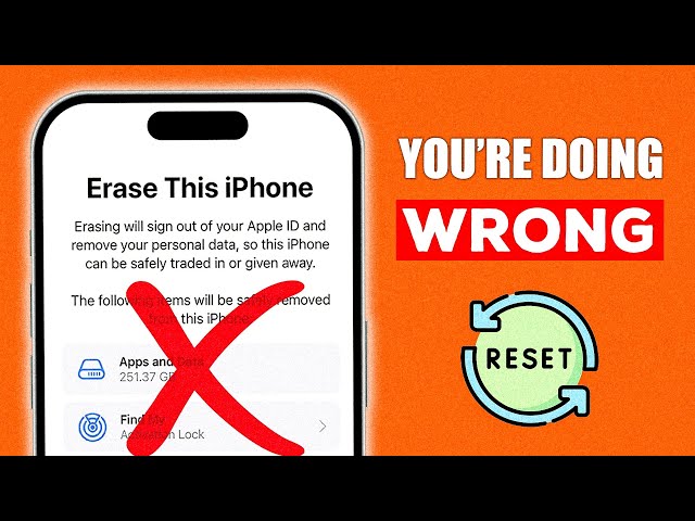 How to Properly RESET iPhone to Factory Default!