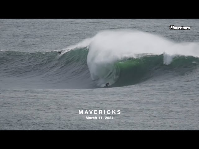 MARCH MAVERICKS - Carnage and Barrels - 3/11/24 #Luca #surf #march #mavericks #powerlinesproductions