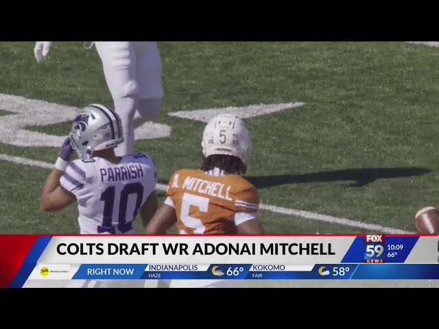 Colts draft Texas WR Adonai Mitchell in the 2nd round of the NFL Draft