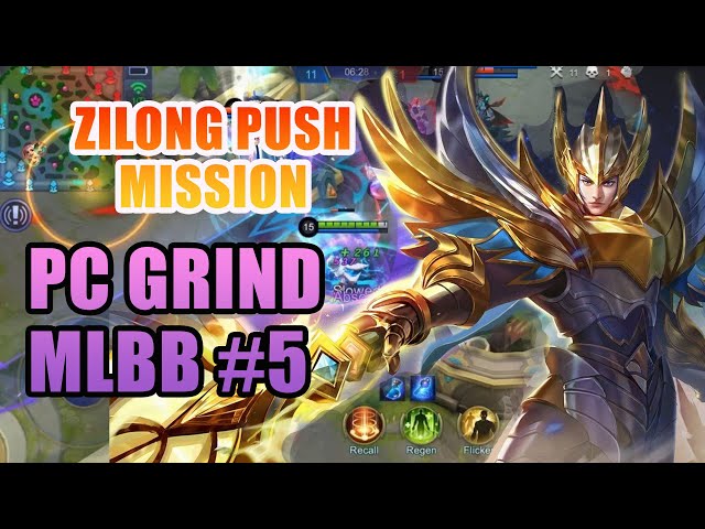 GRIND ML Playing On PC Episode 5 (Zilong Push Mission) |  #kazukiyanofficial