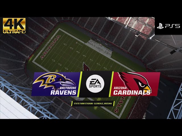 Baltimore Ravens VS Arizona Cardinals Madden 23 PS5 Ranked Head To Head