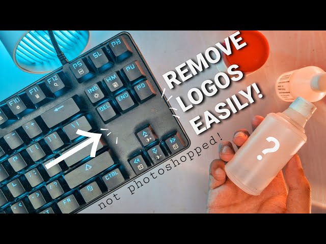 Remove logos from your Keyboard! Cosmicbyte CB-GK-18 Debranding.