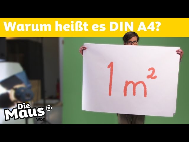Was heißt DIN A4? | DieMaus | WDR