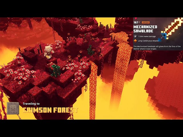 Playing the NEW secret level CRIMSON FOREST! And getting the MECHANIZED SAWBLADE.