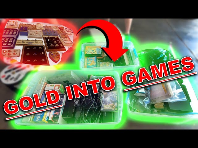 Buying VIDEO GAMES With REAL GOLD | Reseller Vlog | Gold Rush Pt3 | S5E14