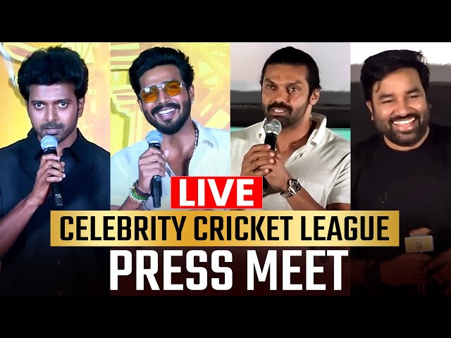 🔴LIVE : PRESS MEET of CCL Celebrity Cricket League of the team CHENNAI RHINOS