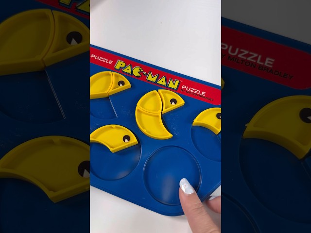 Pac-Man Board Game Two Challenging Puzzles 1980 #vintage #nostalgia #asmr #games #pacman