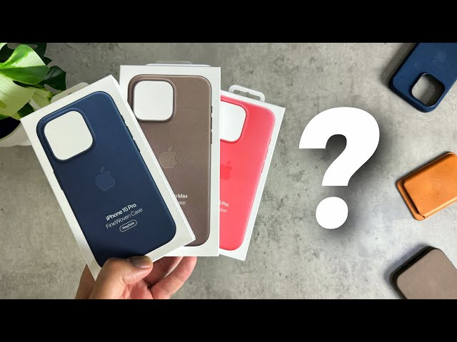 iPhone 15 Pro Which Apple Case is Best? (FineWoven vs Silicone)