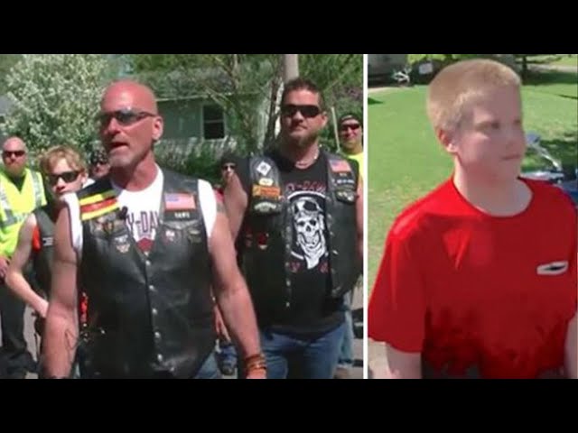 Bikers Storm Town Looking For Bullied Teen Who Steps Out To Face Them