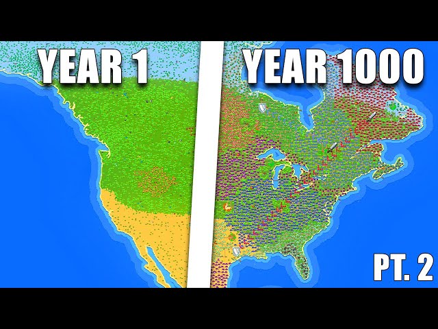 Humans Populate North America For 1,000 Years (PT. 2) - Worldbox