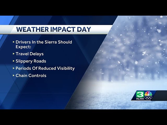 Caltrans official gives travel tips for rain and snow weather impact day