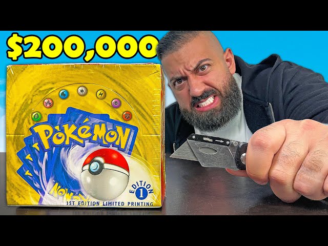 Opening The $200,000 1st Edition Pokemon Box (Rarest In The World)