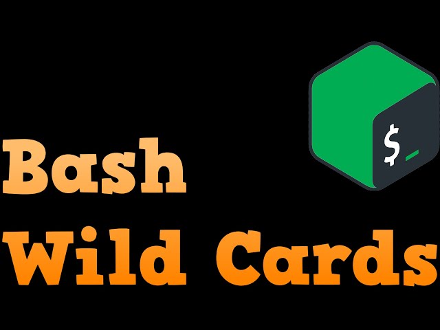 Wildcards - Bash Shell Scripting for Beginners