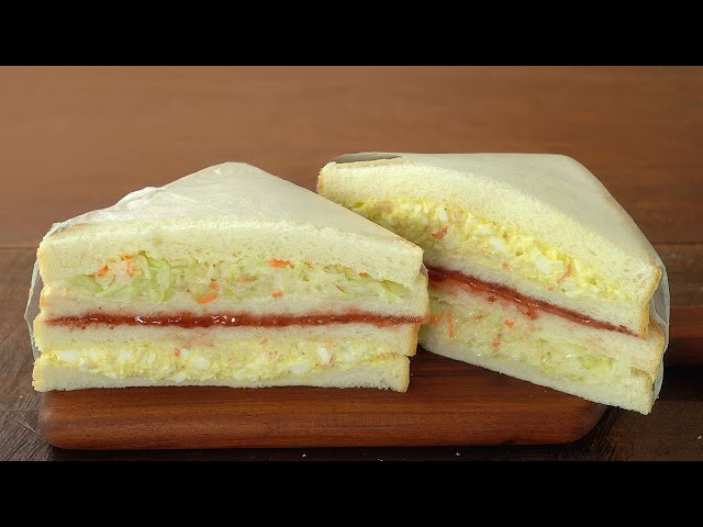 Cabbage Egg Sandwich Loved by Korean Idols :: Inkigayo Sandwich :: Easy Sandwich