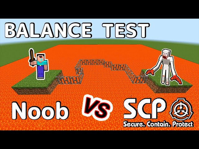 Minecraft Balance Test SCP Monsters Vs. Noob