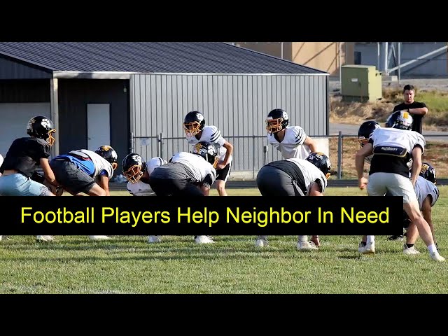 Local Football Team Helps a Neighbor In Need | Mosaic Life Care