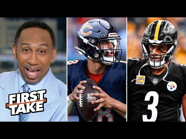 FIRST TAKE | Stephen A. claims Bears have better chance of win title than Steelers with their new QB