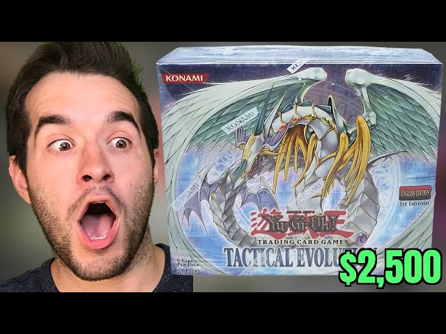 We Opened A RARE Tactical Evolution Yugioh Box ($2,500)