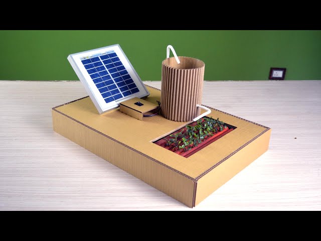 Watering using Solar Power | easy school project for competition ( Working Model)