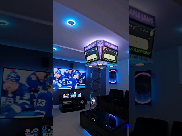 Toronto Maple Leafs what a home opener! #nhl is back #mapleleafs #gaming #mancave