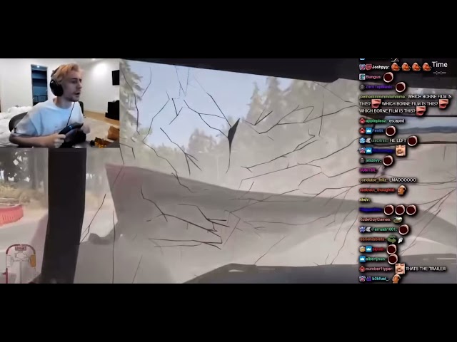 xQc tries to look over in game damaged hood IRL…