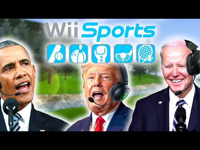US Presidents Play 9 Hole Golf Wii Sports (Part 1)