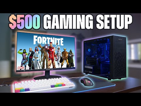 $500 FULL Gaming Setup (PC, Monitor, Keyboard, Mouse, Headset)