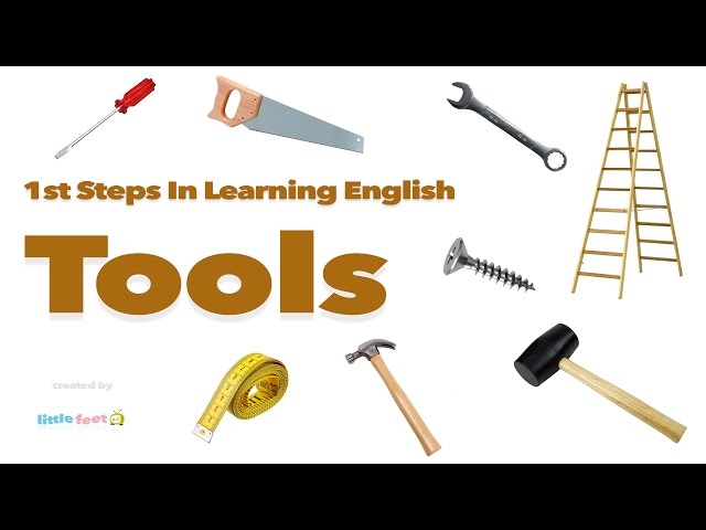 Learn 13 Tools in English Through PICTURES | Vocabulary For Kids