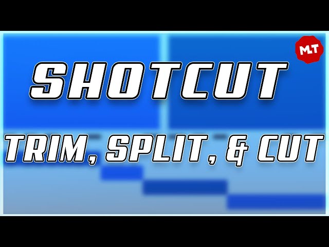 Trim Clips On Shotcut Video Editor Tutorial