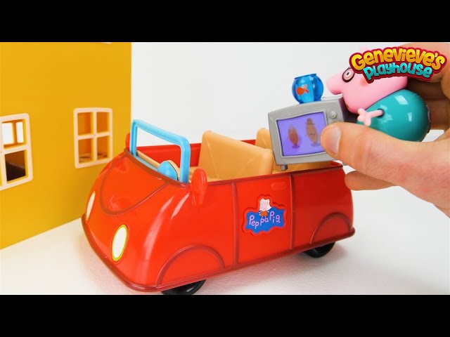 PEPPA PIG получает новый игрушечный домик в этом обучающем видео для детей!