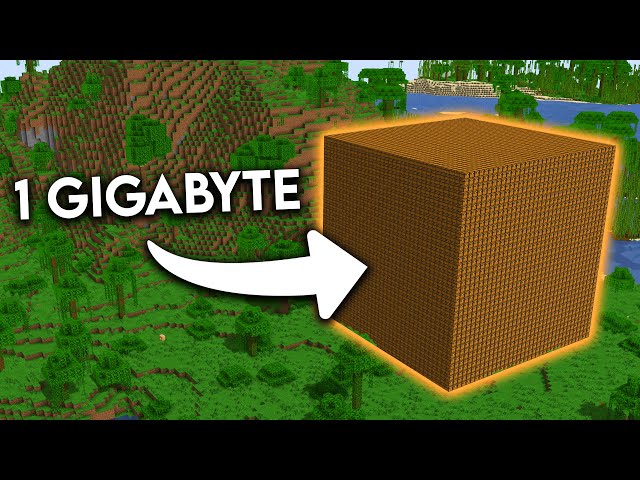 The Insane Size of Modern Data, Visualized in Minecraft