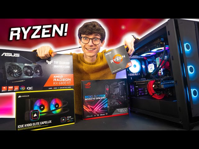 The ULTIMATE AMD Gaming PC Build 2021! - Ryzen 9 5900X, RX 6800 XT Cyberpunk 4K Gameplay Benchmarks