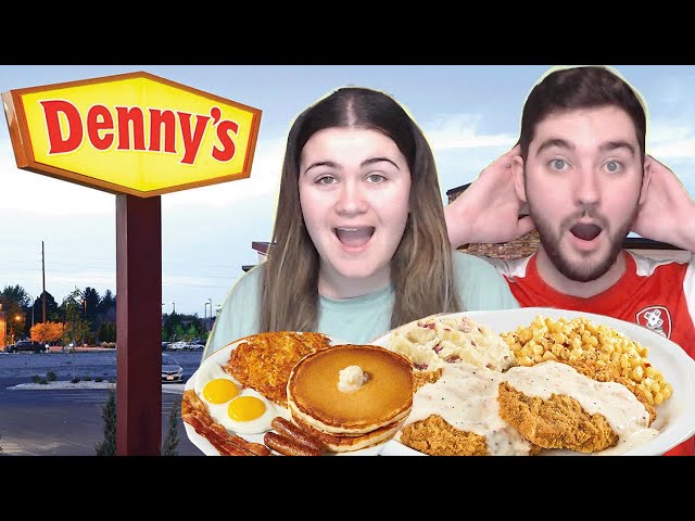 Brits Try DENNY'S for the first time in the USA!