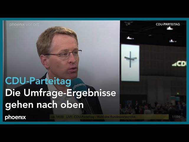 Interview mit Daniel Günther zum CDU-Parteitag am 06.04.24