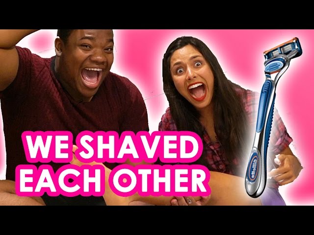 STRANGERS SHAVE EACH OTHER'S LEGS | Michelle Khare feat. MacDoesIt