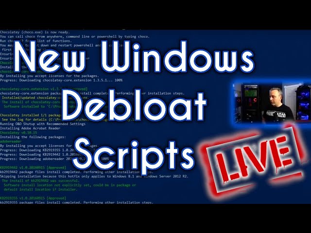 Creating New Windows 10 Debloat Scripts for You
