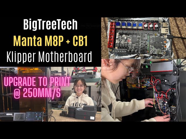 BigTreeTech Manta M8P motherboard + CB1 Raspberry PI replacement board upgrade w/ Klipper firmware
