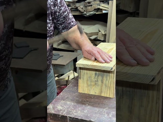 How to make a Wooden Kids Stool #woodworking #diy #wood #carpentry #shorts #construction #howto