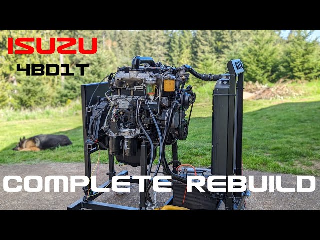 My first diesel engine rebuild: Will it start?  (Hitachi EX120-2 excavator/4BD1T)