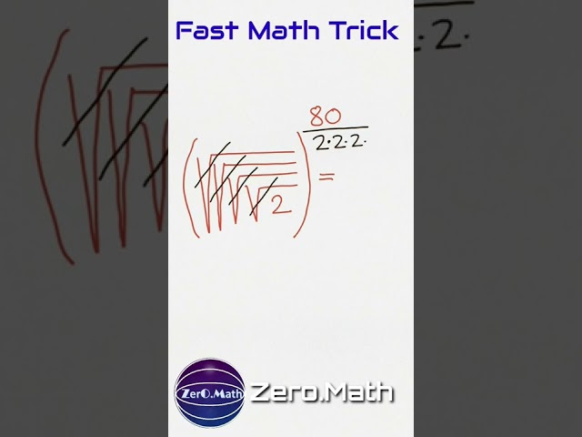 Surd and indices tricks #math #shorts #surds #learning #mathtricks #zeromath