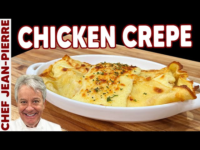 Savory Crepes? Cheesy Chicken Crepe! | Chef Jean-Pierre